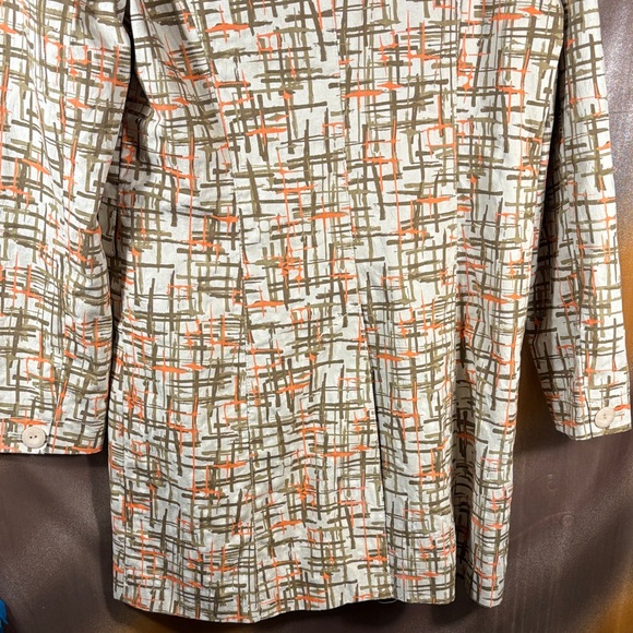 Ideology washable‎ denim Women's Trench Coat in Orange and Cream box 125 - Picture 9 of 9